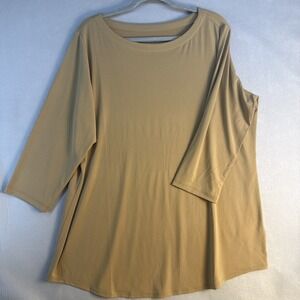 Susan Graver Women's Blouse Size 1X. New Condition. 3/4 Sleeve Women's Top
